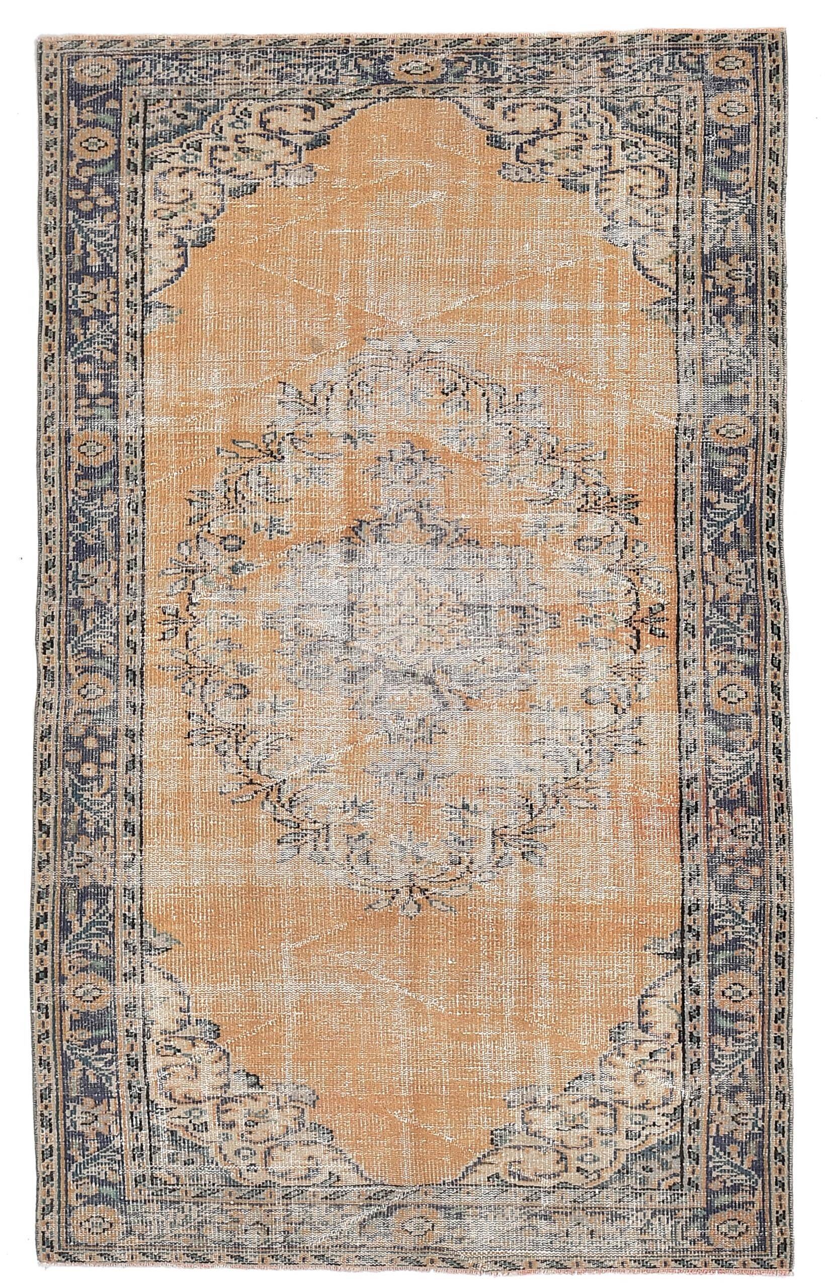 57s Orange Classic Vintage Rug 158x260Cm