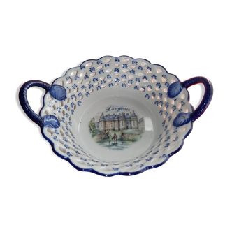 Empty porcelain pocket with Langeais castle