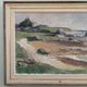 1962 Mid-Century Modern "Rockpools" Swedish Landscape Oil Painting, Framed