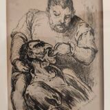 Print inspired by Tonny Johannot Don Quixote