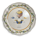 Assiette révolutionnaire vieux Nevers