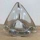Empty ashtray trilobed crystal bag Daum
