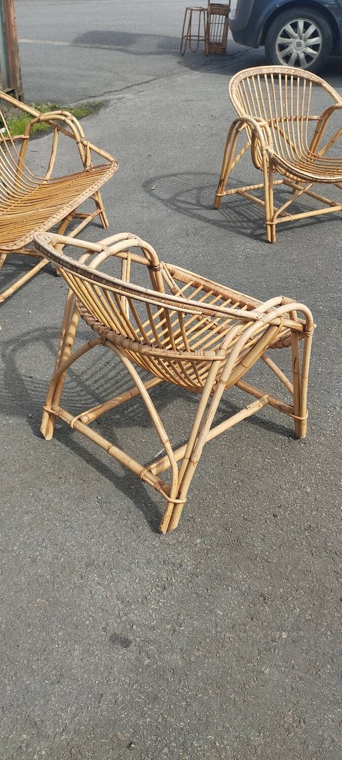 Rattan garden furniture from the 70s
