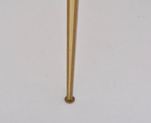 Table basse circulaire dorée du milieu du siècle moderne en laiton par Vereinigte Werkstätten