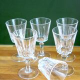 6 stemmed digestive glasses in very good condition
