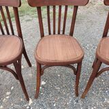 5 Thonet wooden bistro chairs