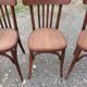 5 Chaises bistrot Thonet bois