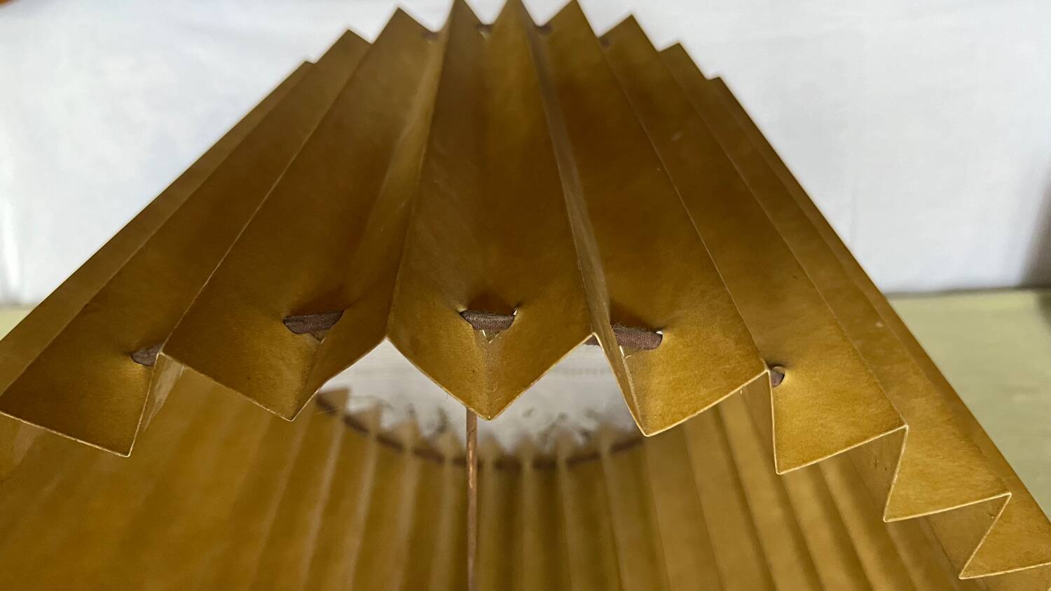 Vintage brushed stainless steel table lamp