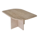 Travertine Coffee or Side Table in Teardrop Shape, Italy 1980s
