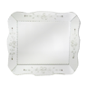 Miroir Vénitien époque Art Déco rectangulaire - 66x56cm
