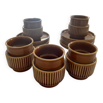 Vintage Tognana Amber Coffee Cups