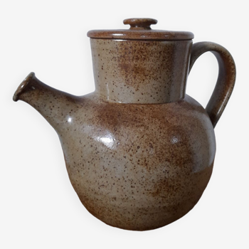 Pyrite stoneware teapot, signature to identify