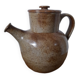 Pyrite stoneware teapot, signature to identify
