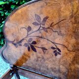 Art Nouveau style bed - rosewood and marquetry