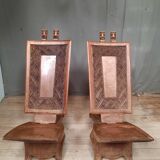 Pair of African seats