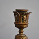 Bougeoir en bronze ajouré style Gothique