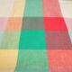 Vintage cotton checkered tablecloth
