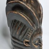 Decorative Carved Wood Guro Helmet Mask – Ivory Coast, 35 cm