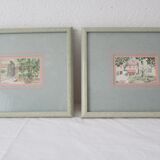 Deux aquarelles encadrées signées grosz