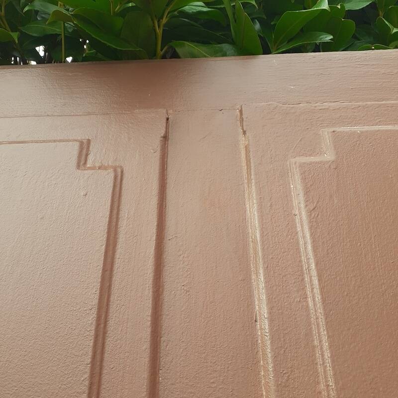 Old exterior entrance door solid H225xW86cm solid wood