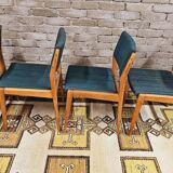 Set of 4 Scandinavian chairs 1960
