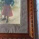 Framed Militaria 1932 large portrait of a Tunisian sharpshooter signed 66 cm X 55 cm