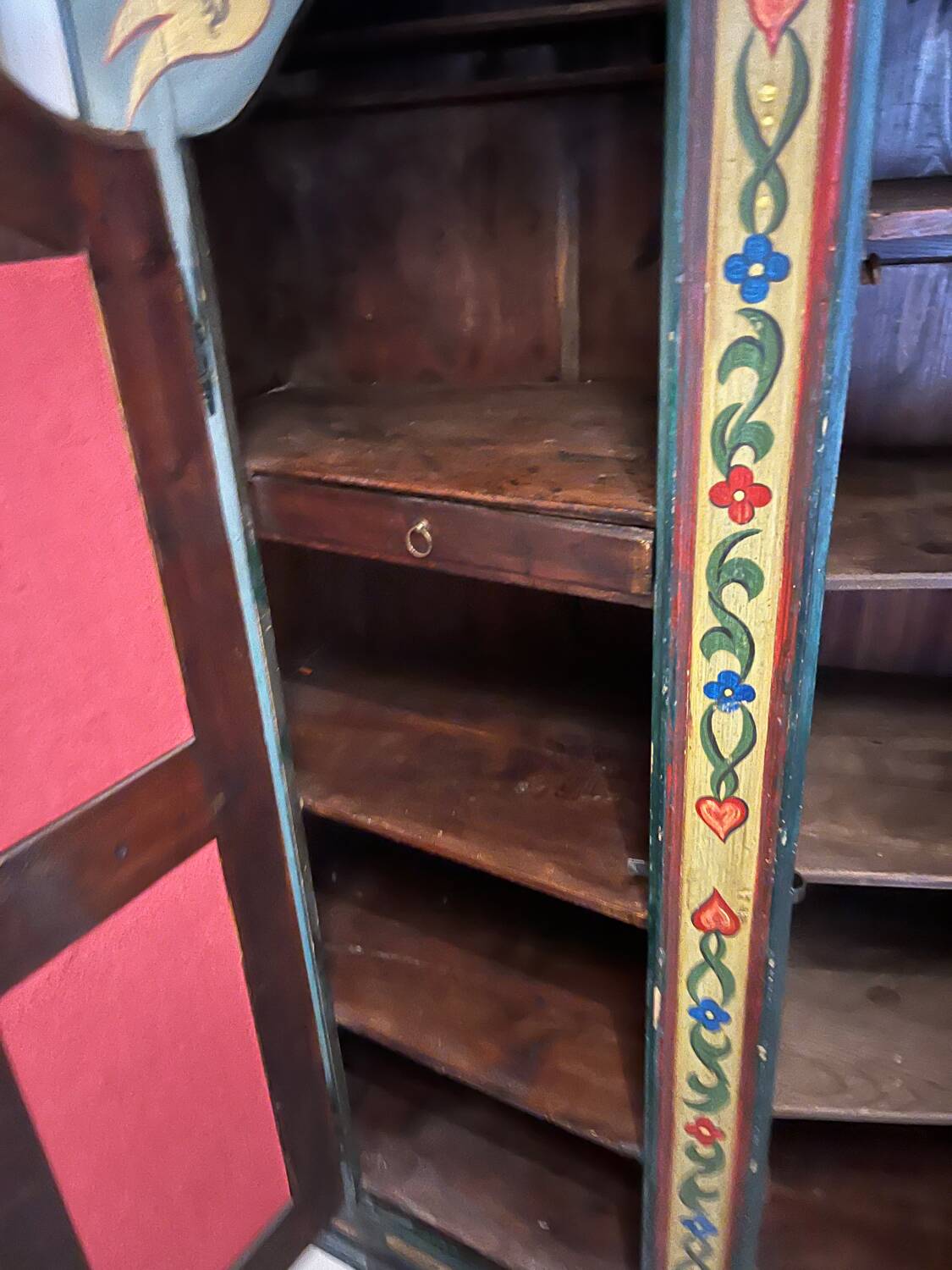 19th century Fribourg painted wardrobe