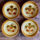 4 deep plates "Fuego" Gien France