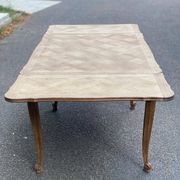 Table à manger Louis XV extensible XVIIIème rénovée en chêne massif 200