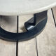Table basse marmorino postmoderne suédoise, années 1980