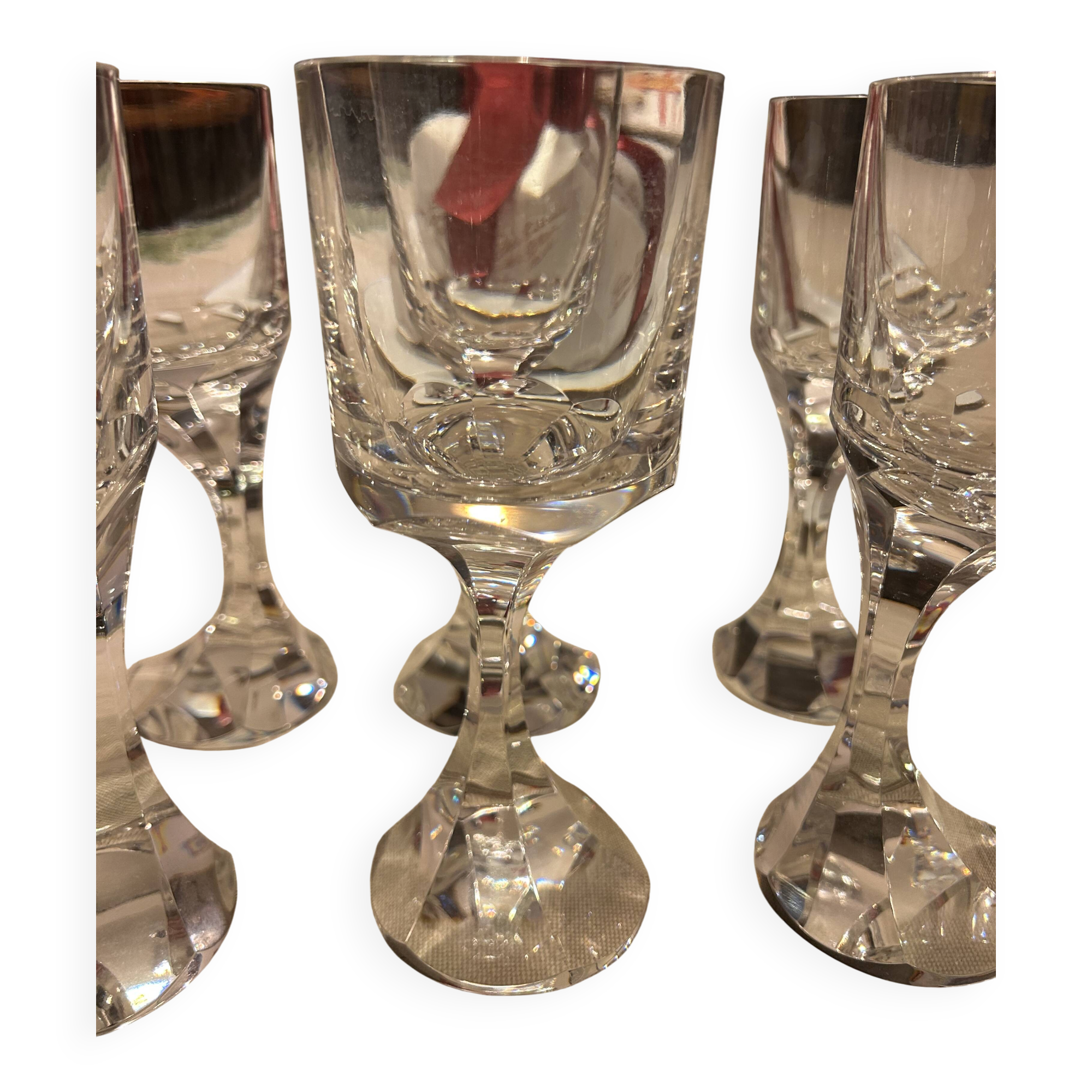 Baccarat Narcisse 6 Exceptional Baccarat Crystal Glasses
