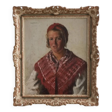 Vintage portrait of a woman by Sam Uhrdin | Sweden | 1920s