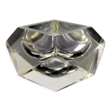 Cendrier de flavio Poli pour seguso, verre sommerso, Murano, italie, 1960