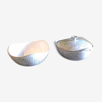 Flat set and soup bowl "Le Pornic"