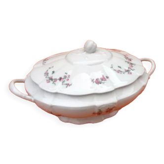 Early XXth Soupière / Vegetable Porcelain Limoges France