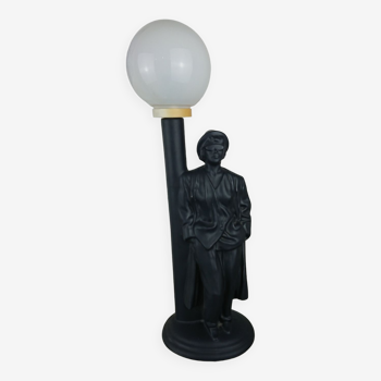 Black ceramic lamp woman floor lamp