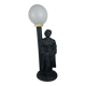 Black ceramic lamp for women, floor lamp
