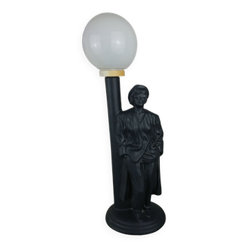 Black ceramic lamp for women, floor lamp