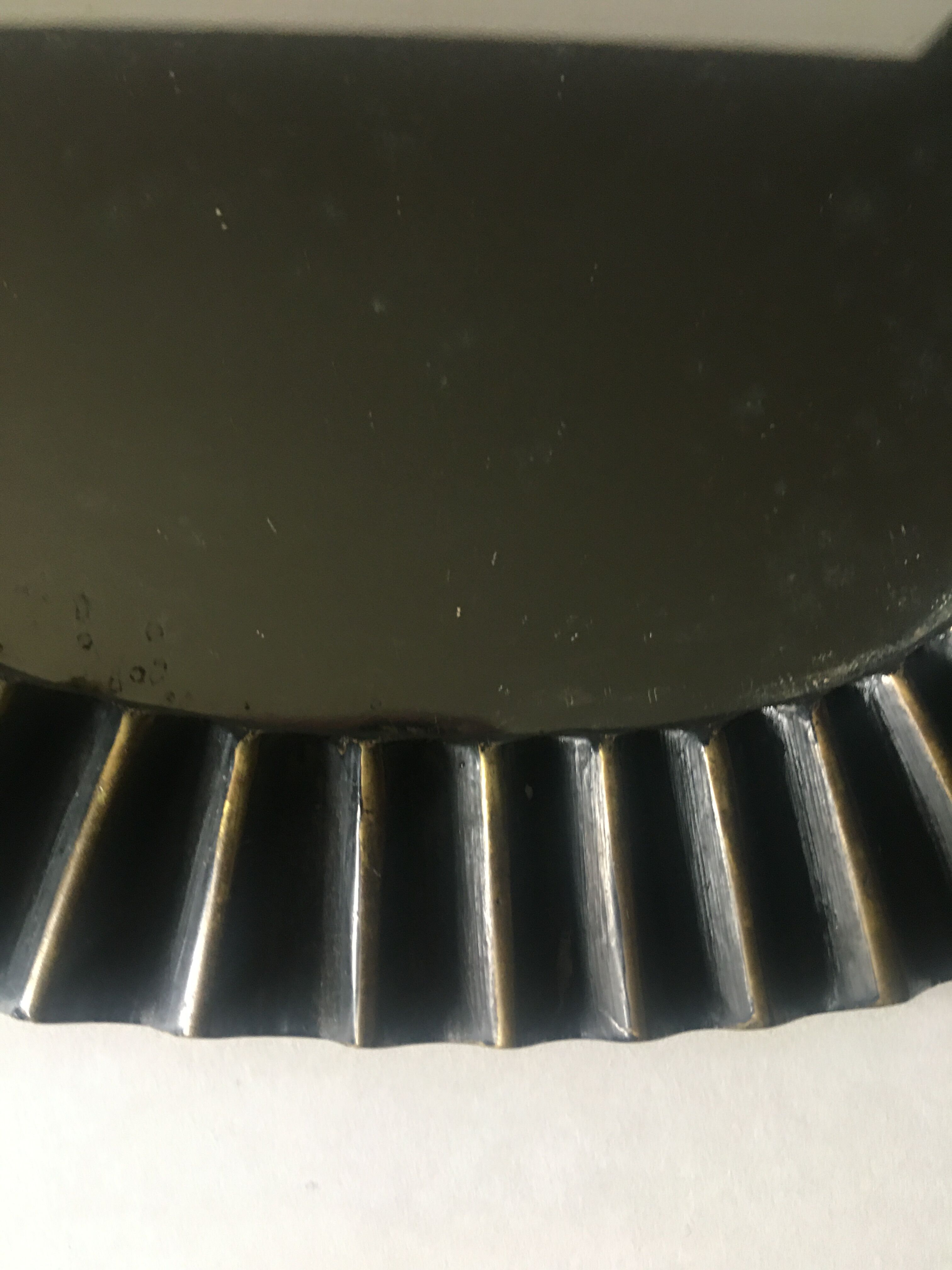 Walter Bosse vintage bronze mirror 20x24cm