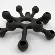 "The Spider" Cast Iron Candlesticks • Dansk Designs • 1962