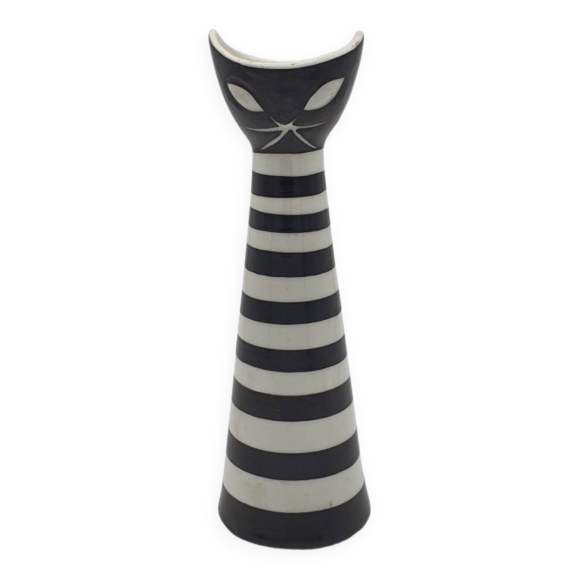 Statuetta Gatto di Janos Torok per Zsolnay, 1960