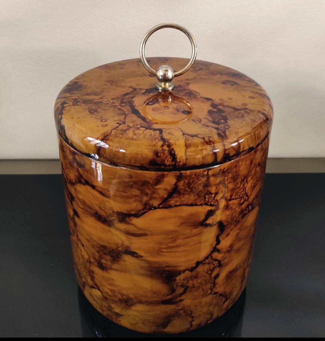 Vintage ice bucket - Turtle shell design