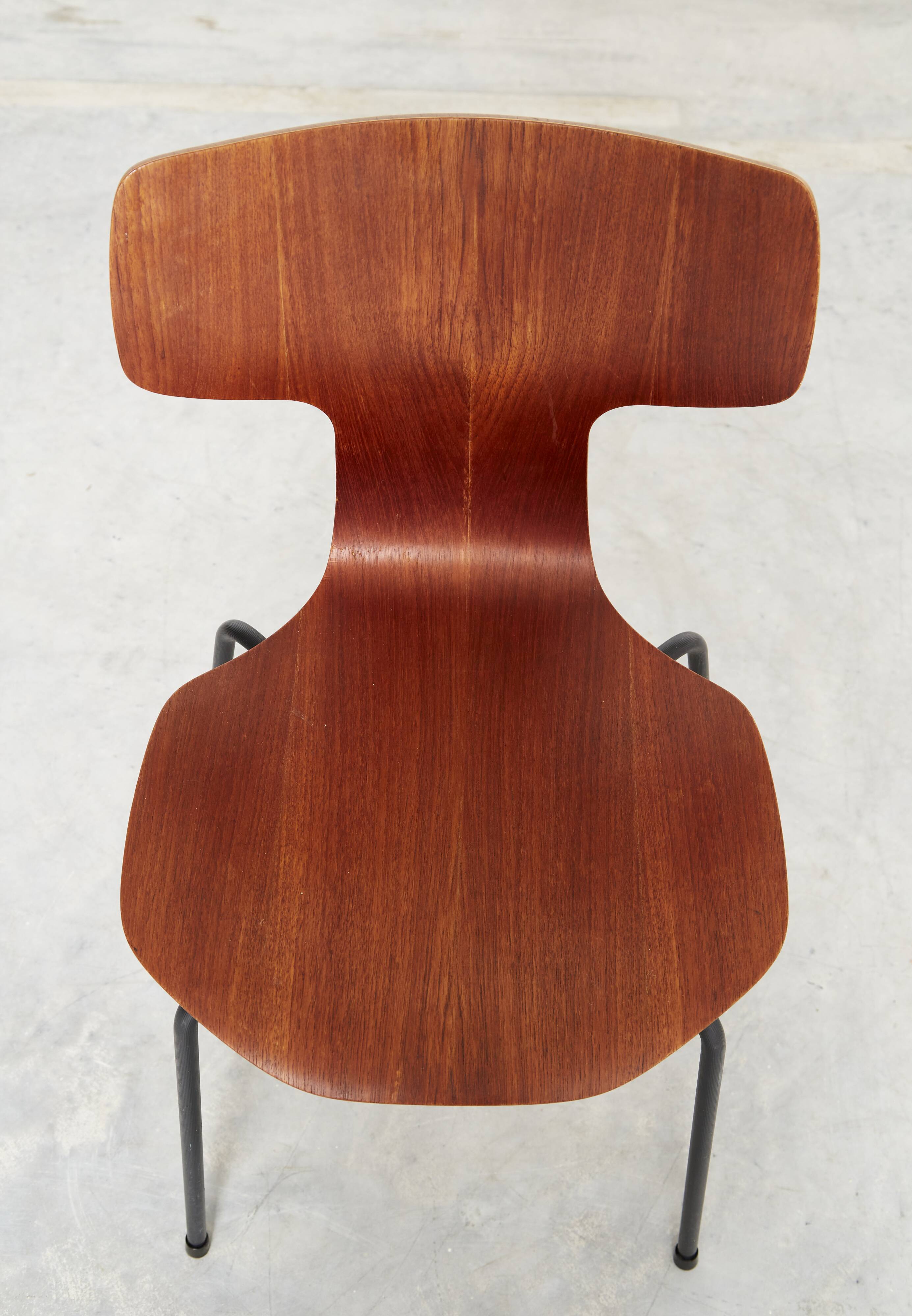 Chaise Hammer 3103 d'Arne Jacobsen pour Fritz Hansen I Ensemble de quatre