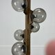 Temde Leuchten brutalist floor lamp, wood, 1970s