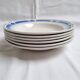 Deep plates / Art Deco salad plates Badonviller blue