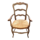 Fauteuil paille rustique
