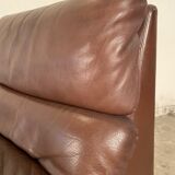 A pair of leather armchairs, Switzerland, 1970s