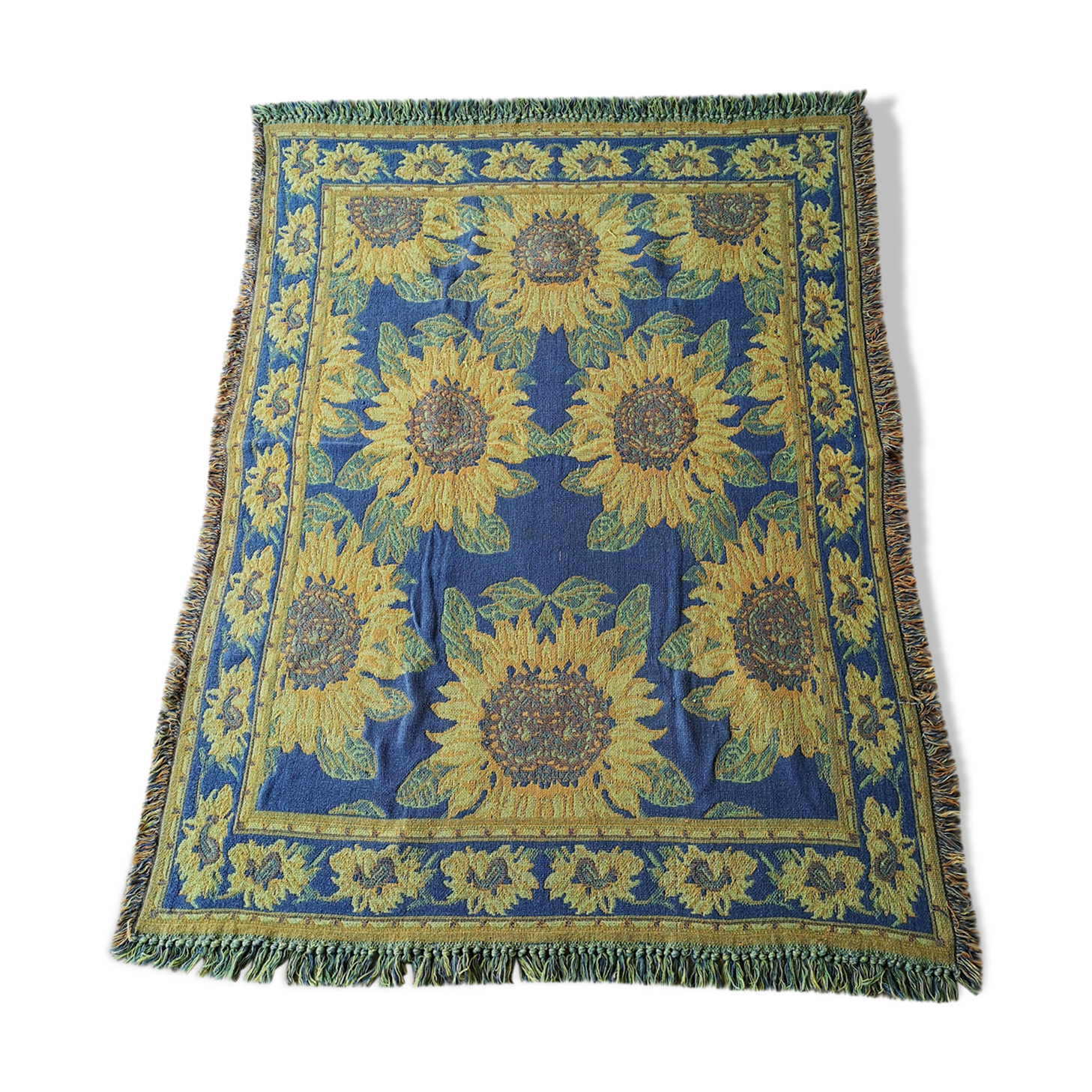 Jordan's "Tournesol" cotton kilim - 140x110cm