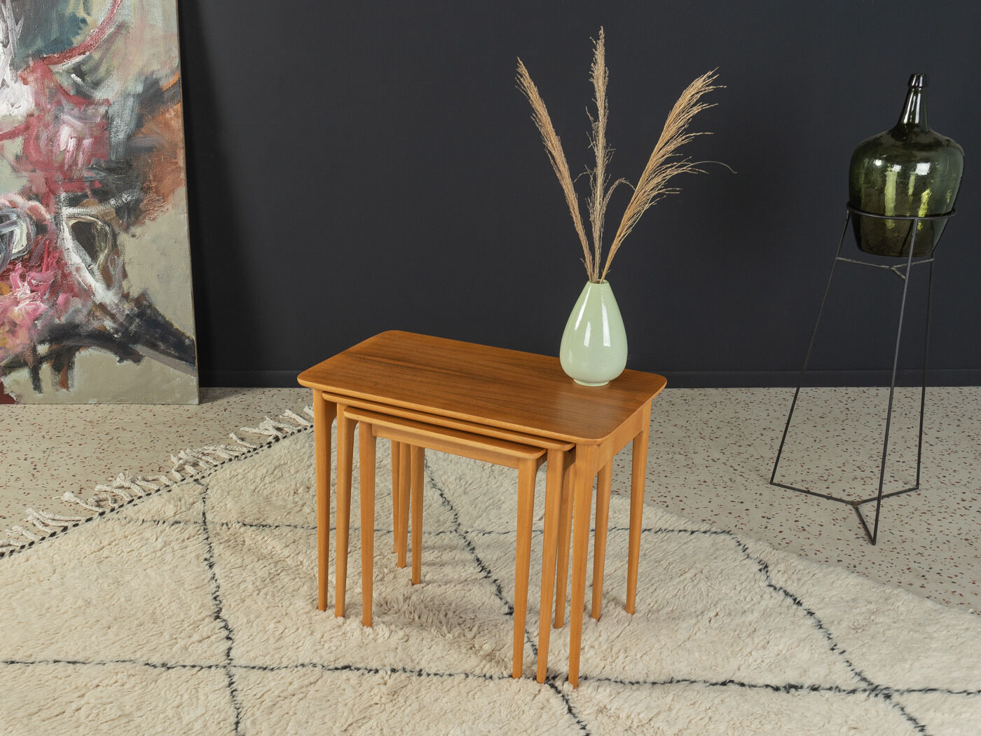 1960s nesting tables, Lotos Werkkunst
