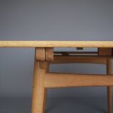 Table à manger extensible en chêne Hans J. Wegner, modèle AT 310, par Andreas Tuck, 196